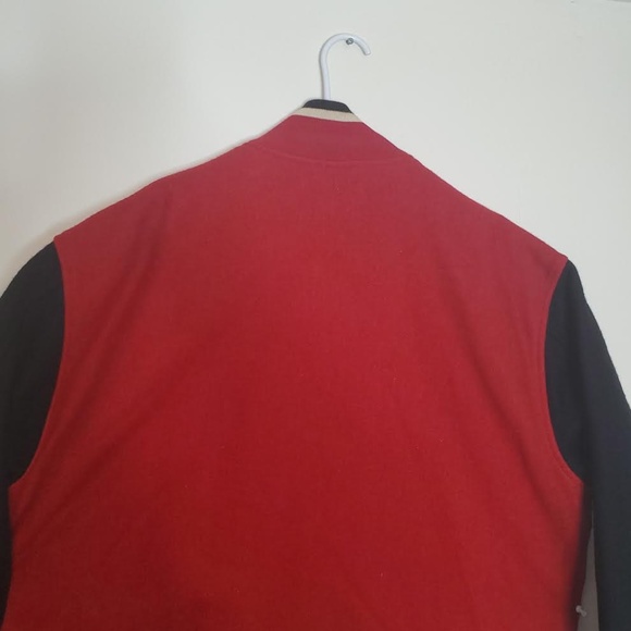 Vintage 1990s Hockey Varsity Letterman Jacket Divine Child Catholic High School - Picture 10 of 13